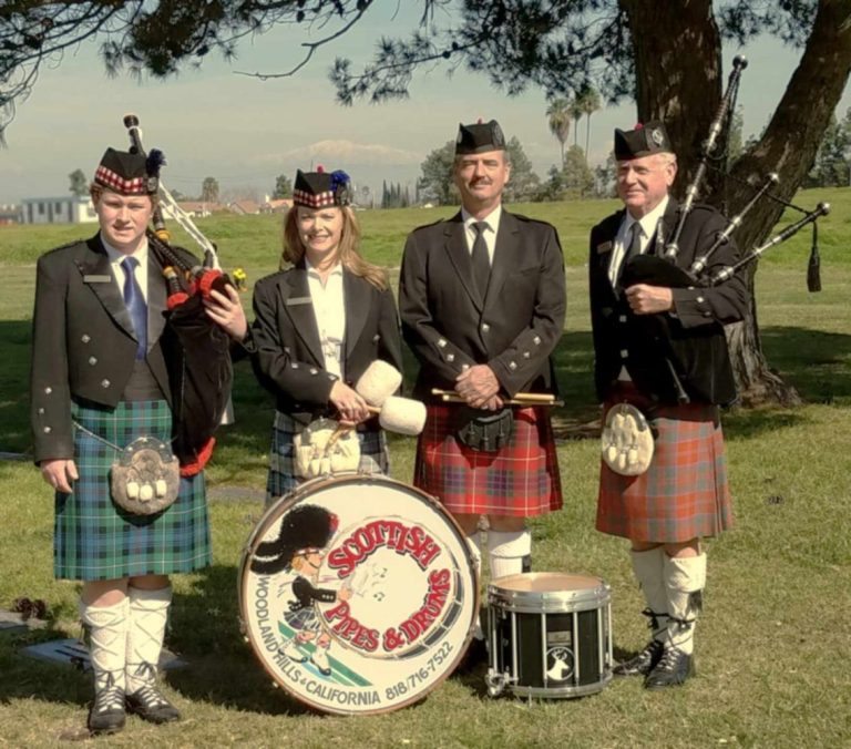 Forest lawn Cypress Bagpiper