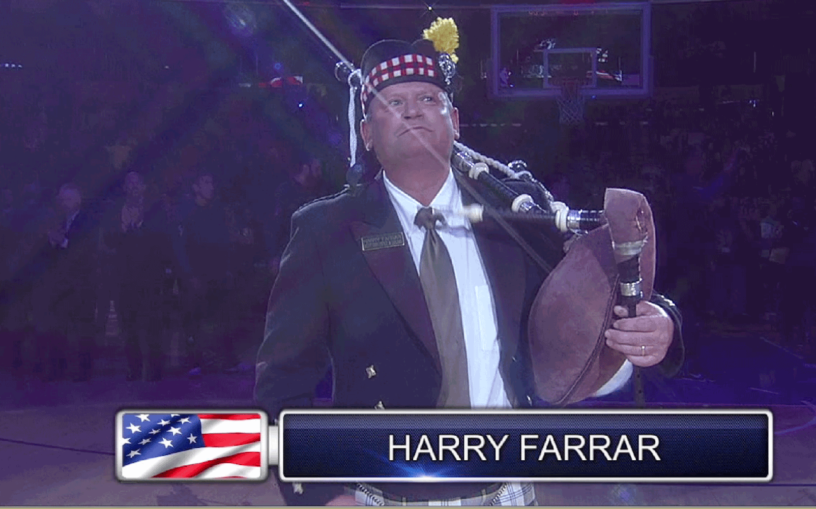 Bagpipe Player Harry Farrar