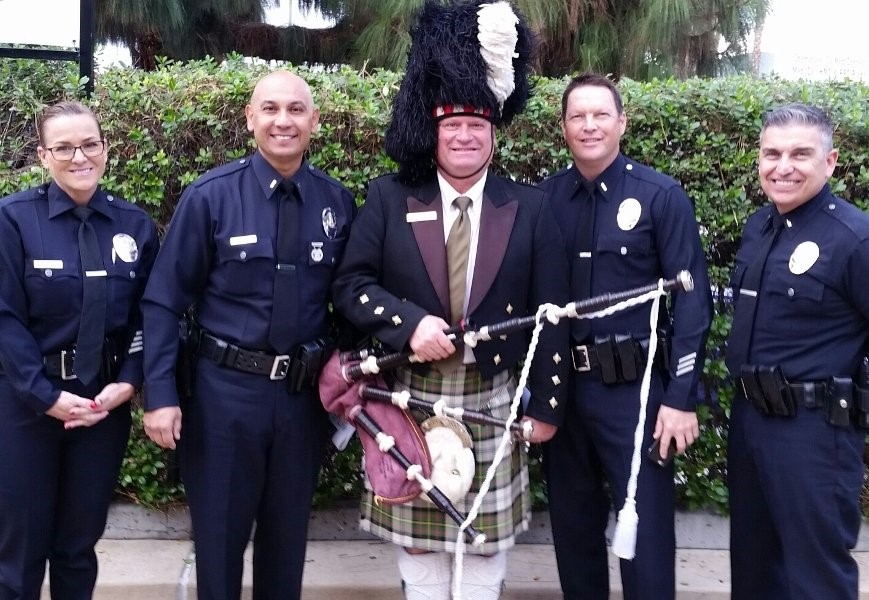 Police Bag pipe Musician