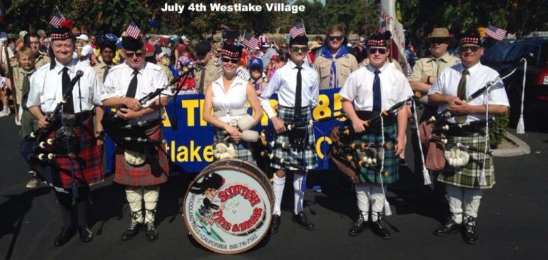 Wetlake village bagpipe July 4