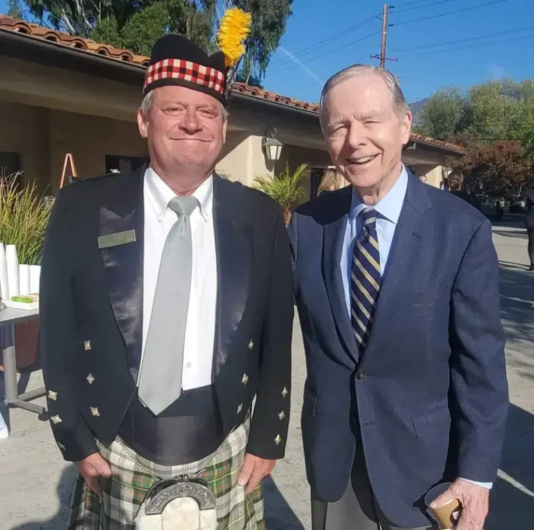 Gov Pete Wilson Bagpiper