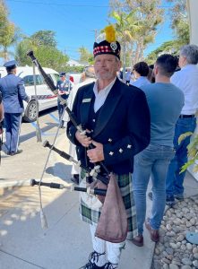 Laguna Beach Memorial Funeral Bag piper