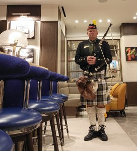 The Maybourne Bar Bagpiper