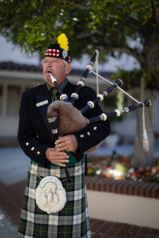 Beverly Hills wedding Bagpiper