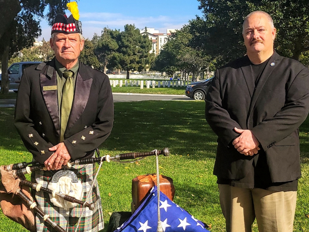 National cemetery Bagpipe Player