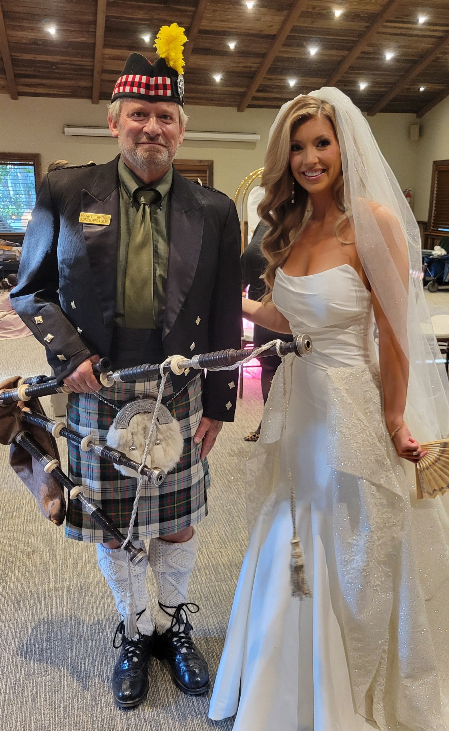 Bride Bagpiper Calamigos