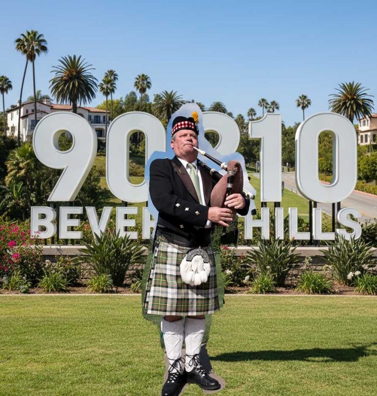 90210 Bagpiper Scottish Pipes and Drums Los Angeles