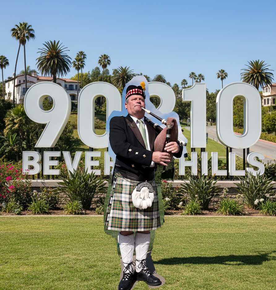 90210 Bagpiper Scottish Pipes and Drums Los Angeles