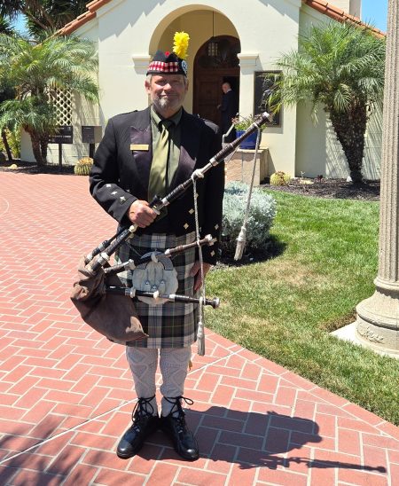 Bob Hope Chapel Bagpiper Bagpiper Bob Hope LA National