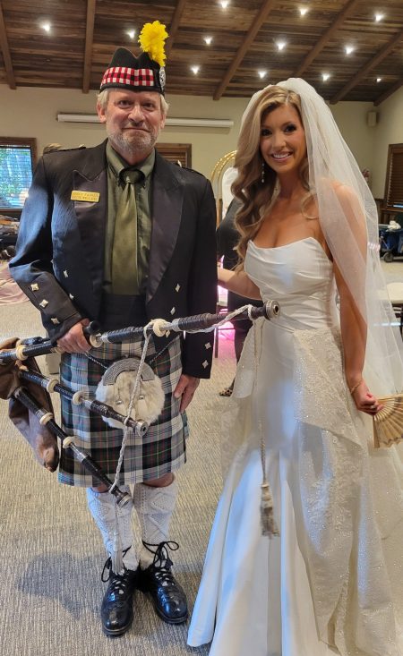 Bride Bagpiper Calamigos Bride Bagpiper Calamigos