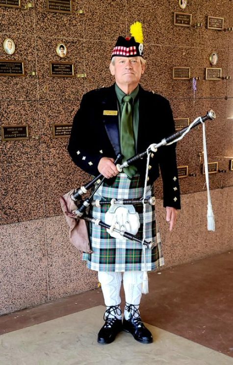 Cemetery Vault bag pipes Socal piper los angeles