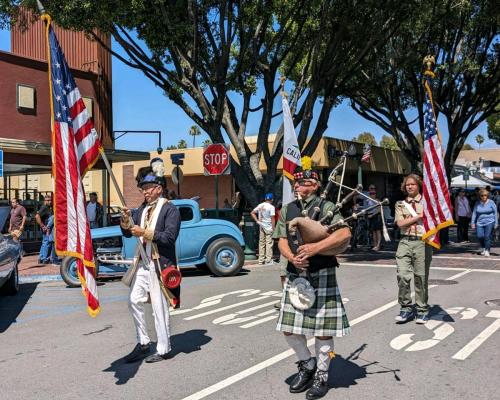 Bagpipes Redlands Car Show